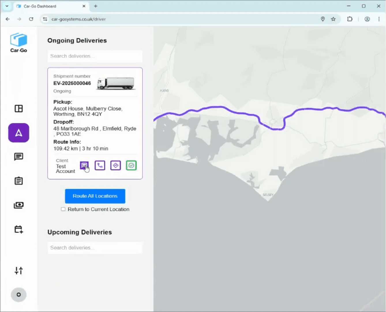 Car-Go Platform Screenshot